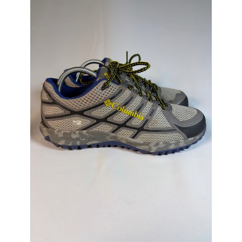 Columbia Mens Peakfreak X2 Outdry Waterproof Trail Hiking Shoes Grey Blue 8.5